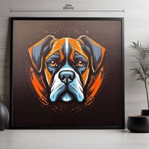 Intense Gaze Dog Artwork for Bedroom or Living Room - Image 1