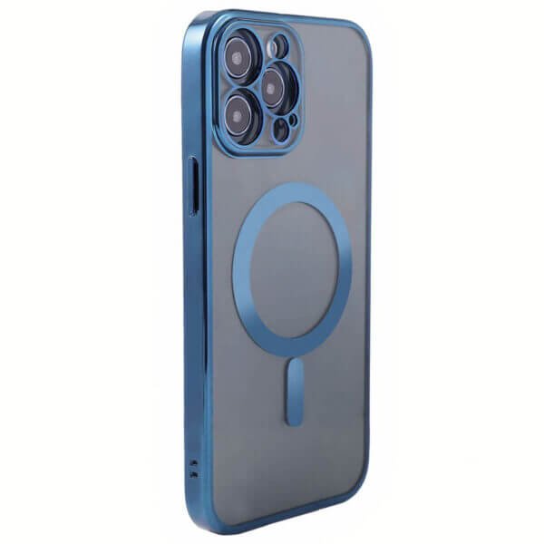 iPhone 15 Pro Max Blue MagSafe Cover - Sleek, Magnetic & Protective