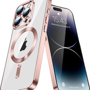 iPhone 14 Pro Rose Gold MagSafe Cover - Sleek, Magnetic & Protective - Image 1