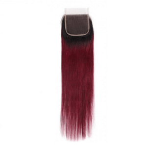 Vietnamese Burgundy Ombre Closures 2 x 6 - Image 1