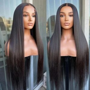 Peruvian Straight Wig with 13 x 4 Closure - Image 1