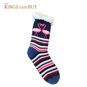 Colorful Long Flamingo Socks - Image 1