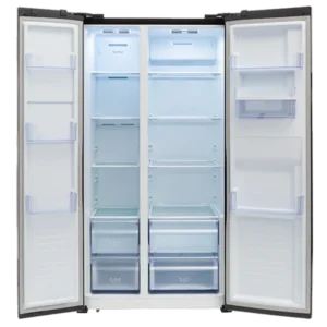 Defy DFF456 Black Glass Side by Side Fridge / Freezer 496lt - Image 4