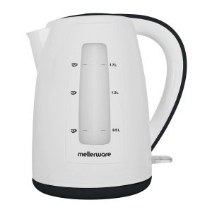 Mellerware Kettle 360 Degree Cordless Plastic Black & White 2.0L 2200W - Image 1