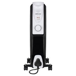 Mellerware Heater 7 Fin Oil Filled Steel Black 3 Heat Settings 1500W - Image 1