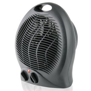Mellerware Heater Floor Fan Plastic Graphite 2Heat Settings 2000W "Swiss" - Image 1