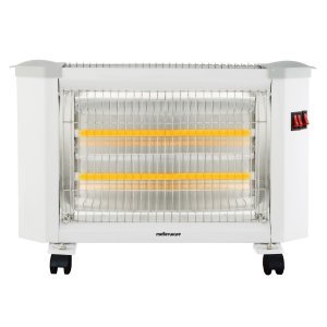 Mellerware Heater Quartz Powder Coat White 5 Bar 2000W "Flare" - Image 1