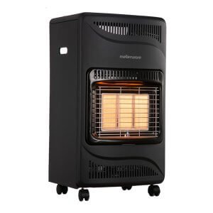 Mellerware Heater Gas Steel Black 3 Heat Settings 4.2Kw - Image 1