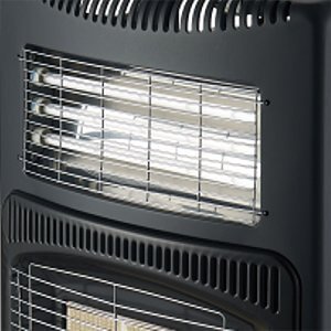 Mellerware Heater Gas & Electric Adjustable Temperature Steel Black 3Bar 4.2Kw "Hybrid" - Image 5