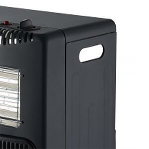Mellerware Heater Gas & Electric Adjustable Temperature Steel Black 3Bar 4.2Kw "Hybrid" - Image 3