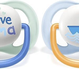 Philips Avent Ultra-Air Soother 0-6m STHR AIR COLL 0-6M BOY MAM/BOAT X2 pack SCF080/01 - Image 3