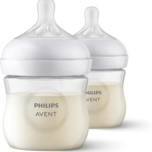 Philips Avent Natural Response 2 Bottles 4oz/125ml 0m+ Philips Avent Scy900/02 - Image 1