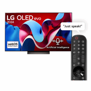 77 Inch LG OLED evo C4 4K Smart TV AI Magic remote Dolby Vision webOS24 2024 - Image 1