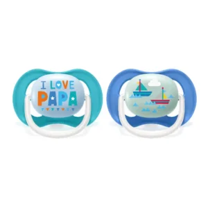 Philips Avent Ultra-Air Soother 6-18m (2 Pack) - Papa Blue SCF080/03 - Image 3