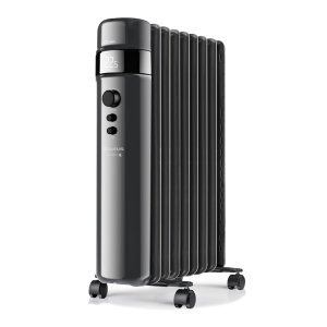 Taurus Heater 9 Fin Oil Filled Steel Black Wifi Enabled 3Heat Settings - Image 1