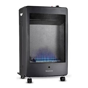 Taurus Heater Blue Flame Gas Steel Black 2Heat Settings 3.8Kw - Image 1