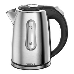 Taurus Kettle 360 Degree Cordless Stainless Steel Brushed 1L 1500W - Image 1