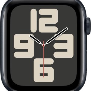 Apple Watch SE GPS 44mm Midnight Aluminium Case with Midnight Sport Band - Image 2
