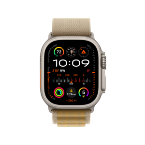 Apple Watch Ultra 2 GPS + Cellular 49mm Natural Titanium Case with Tan Alpine Loop - Image 2