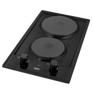 Defy DHD 400 Domino Solid Hob with Control Panel - Black - Image 1