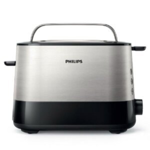 Philips Toaster - Viva Collection Toaster 2 Slice - Silver & Black Toasters - Image 1
