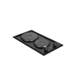 Defy DHD 400 Domino Solid Hob with Control Panel - Black - Image 2