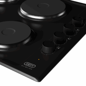 Defy DHD398 60cm Slimline Solid Hob w/ Control Panel - Black - Image 4