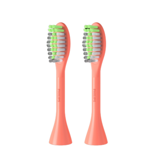 Philips One Replacement Brush Heads Standard - Coral - Pack of 2 Bh1022/01 - Image 1